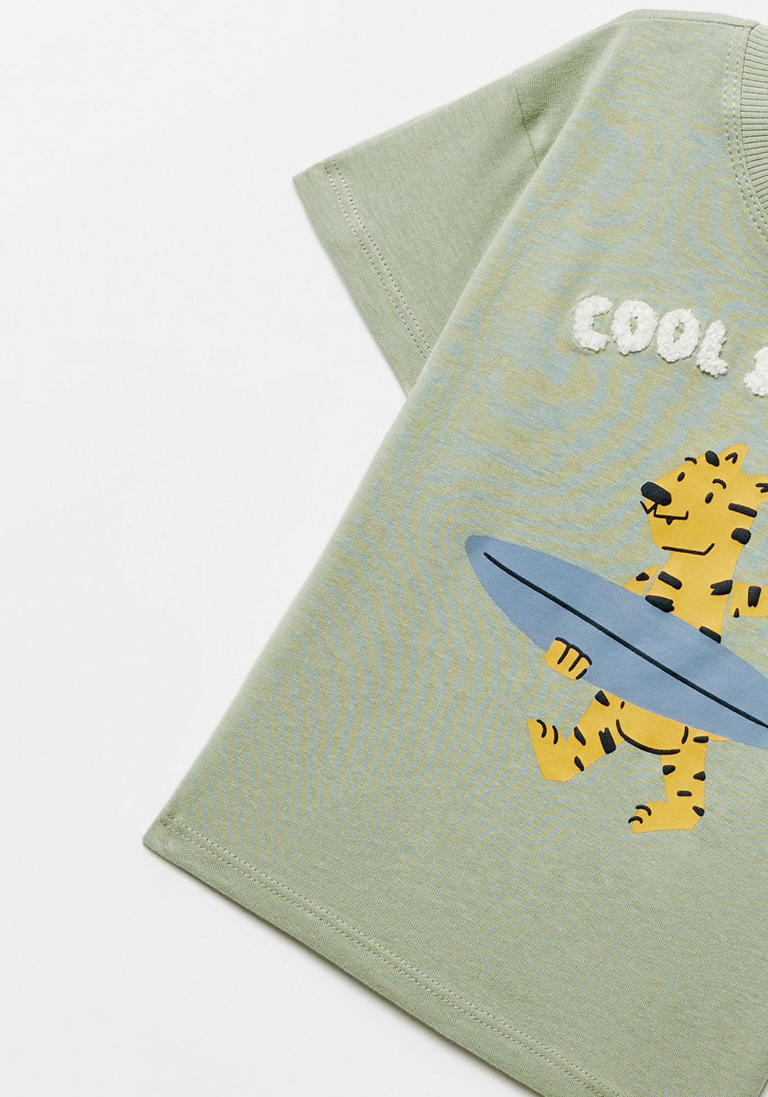 Sfera Surfing tiger T-shirt - Green 3 Shaws Department Stores