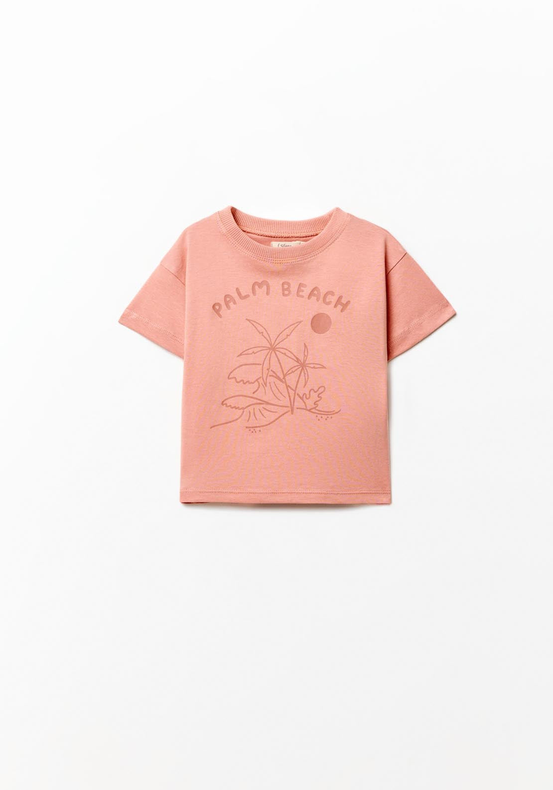 Sfera Printed T-shirt - Salmon 3 Shaws Department Stores