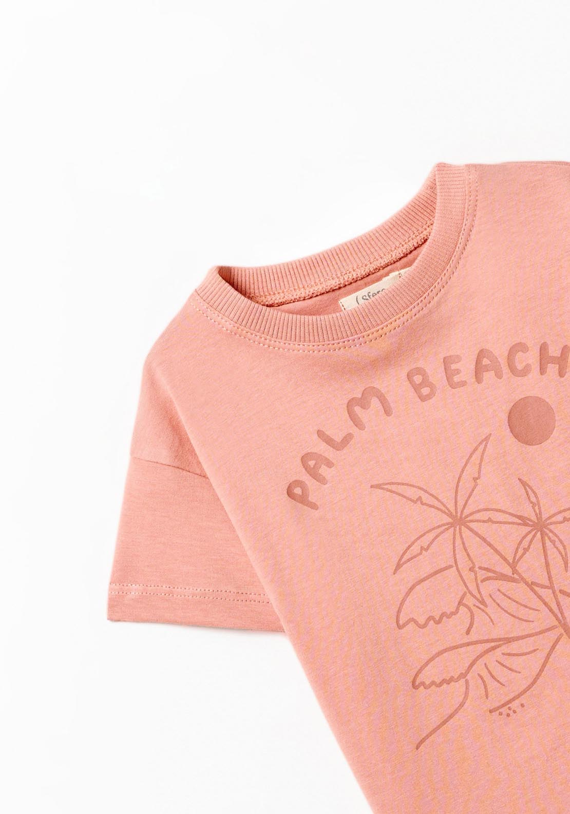 Sfera Printed T-shirt - Salmon 1 Shaws Department Stores