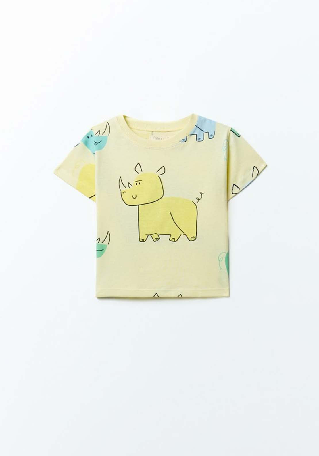 Rhinoceros T-Shirt - Yellow