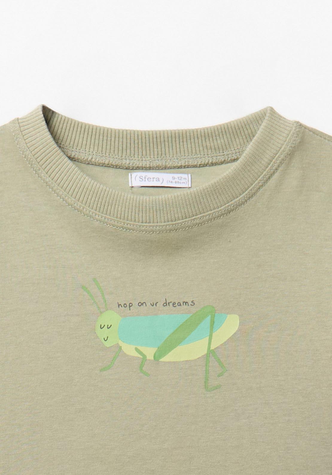 Grasshopper Print T-shirt - Green