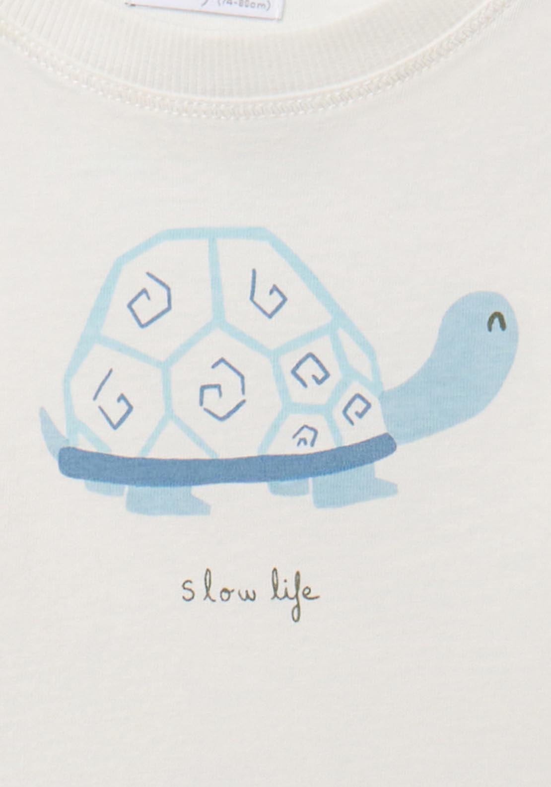 Turtle Print T-shirt - White