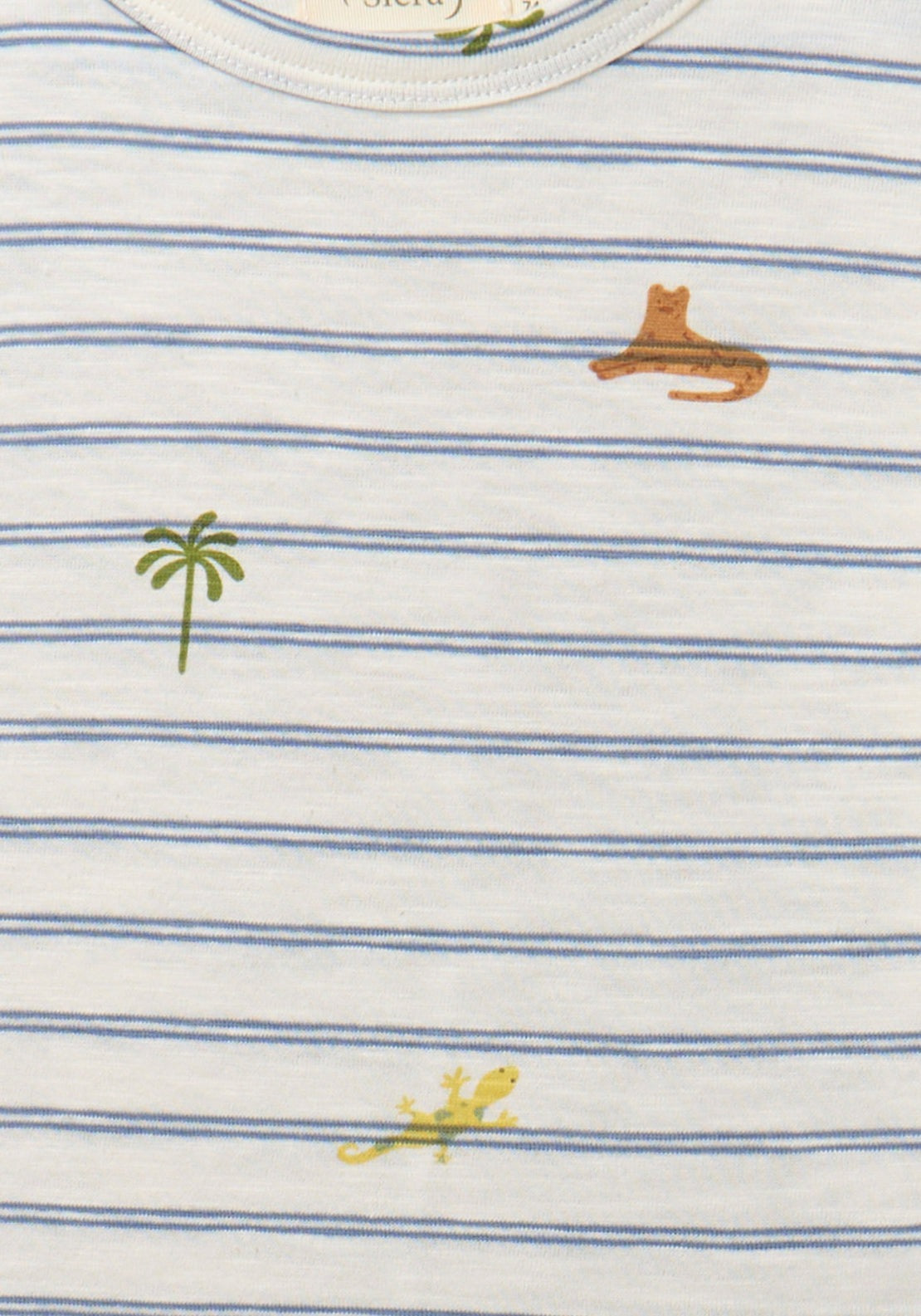 Stripes Motifs T-Shirt - White