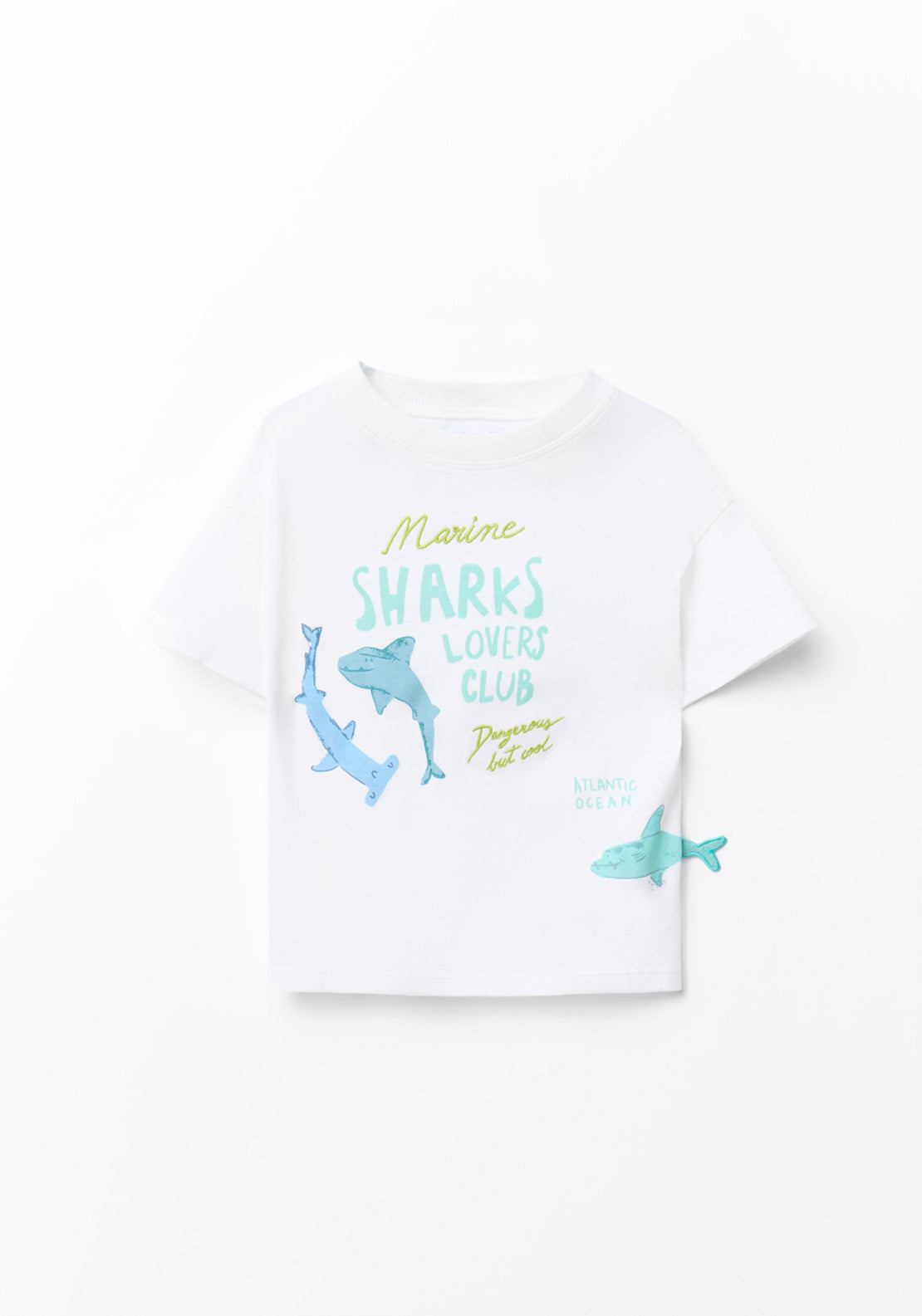 Printed Short Sleeved T-Shirt - Cream