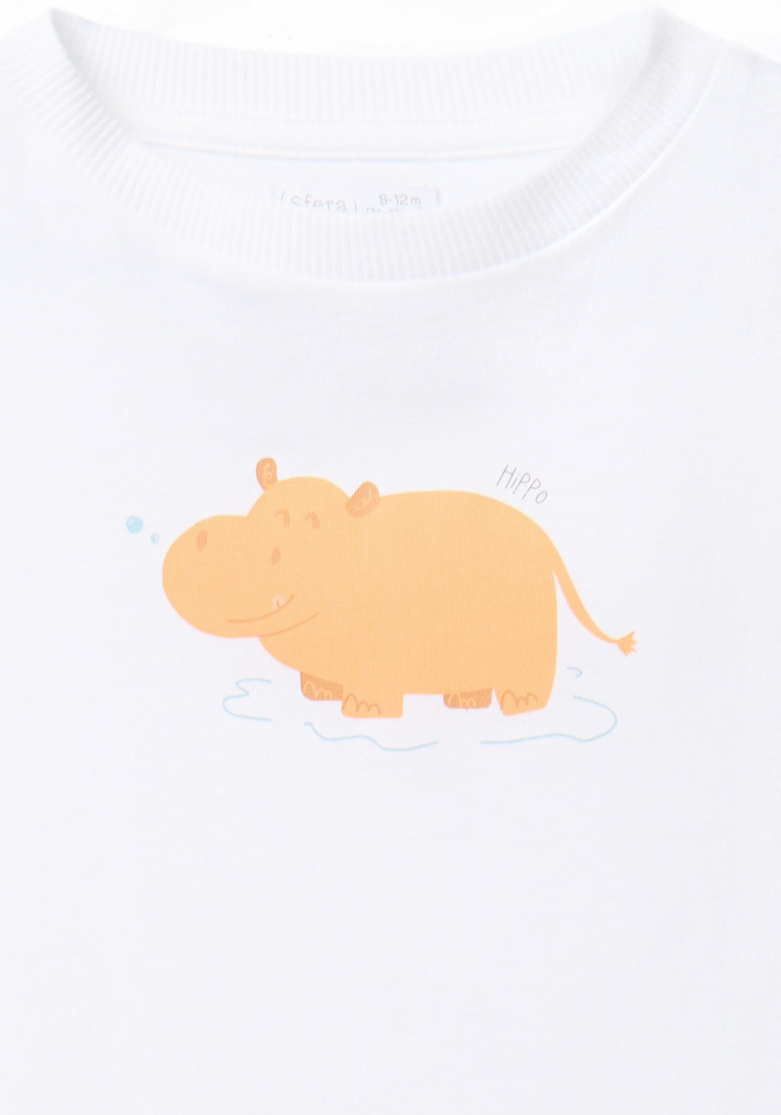 Printed Hippo T-Shirt - White