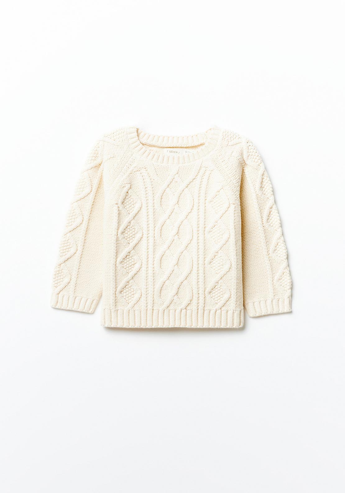 Sfera Round-neck sweater - White 1 Shaws Department Stores