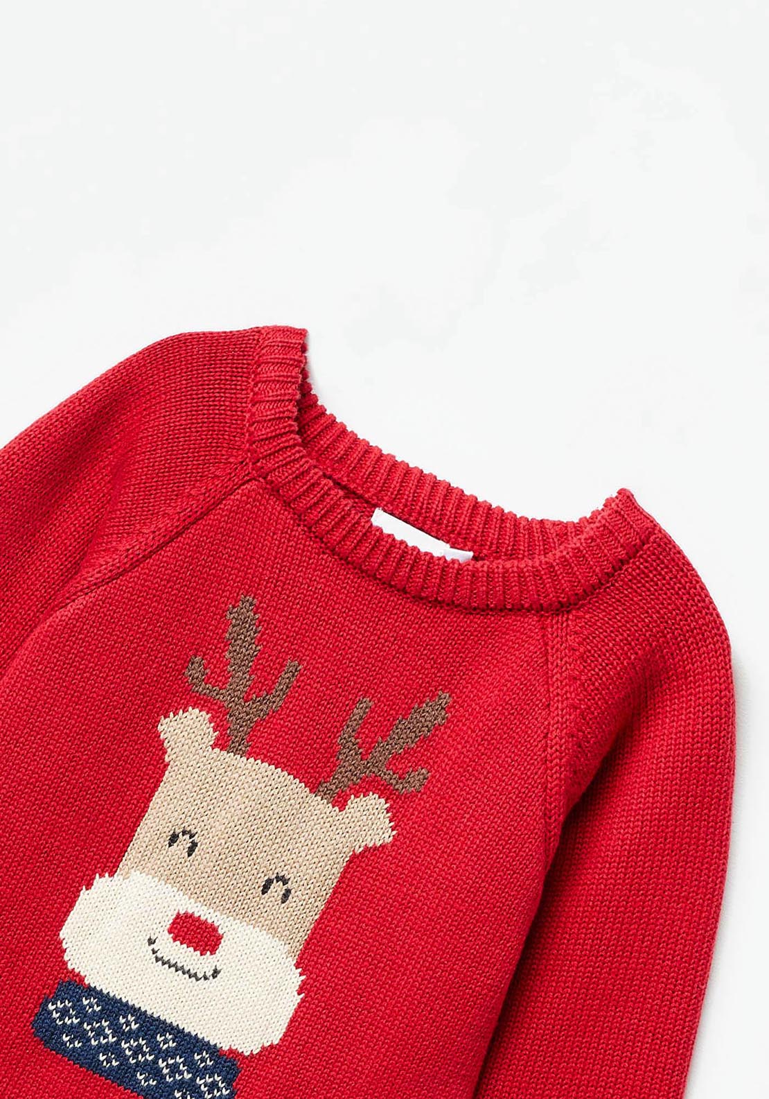 Sfera Reindeer sweater - Red 3 Shaws Department Stores