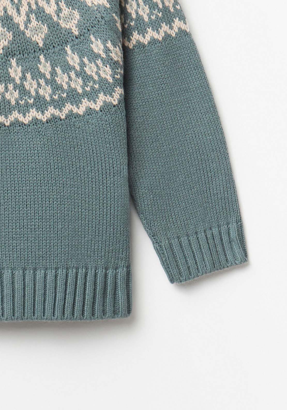 Jacqard Sweater - Green
