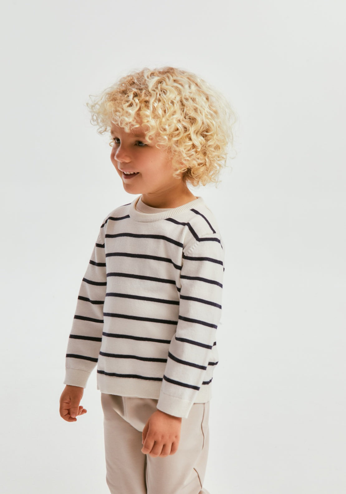 Basic Stripe Pullover - Blue