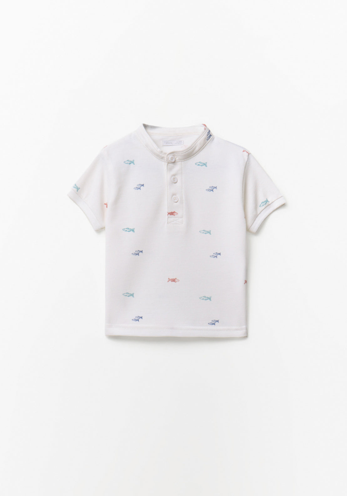 Printed Polo Shirt - White