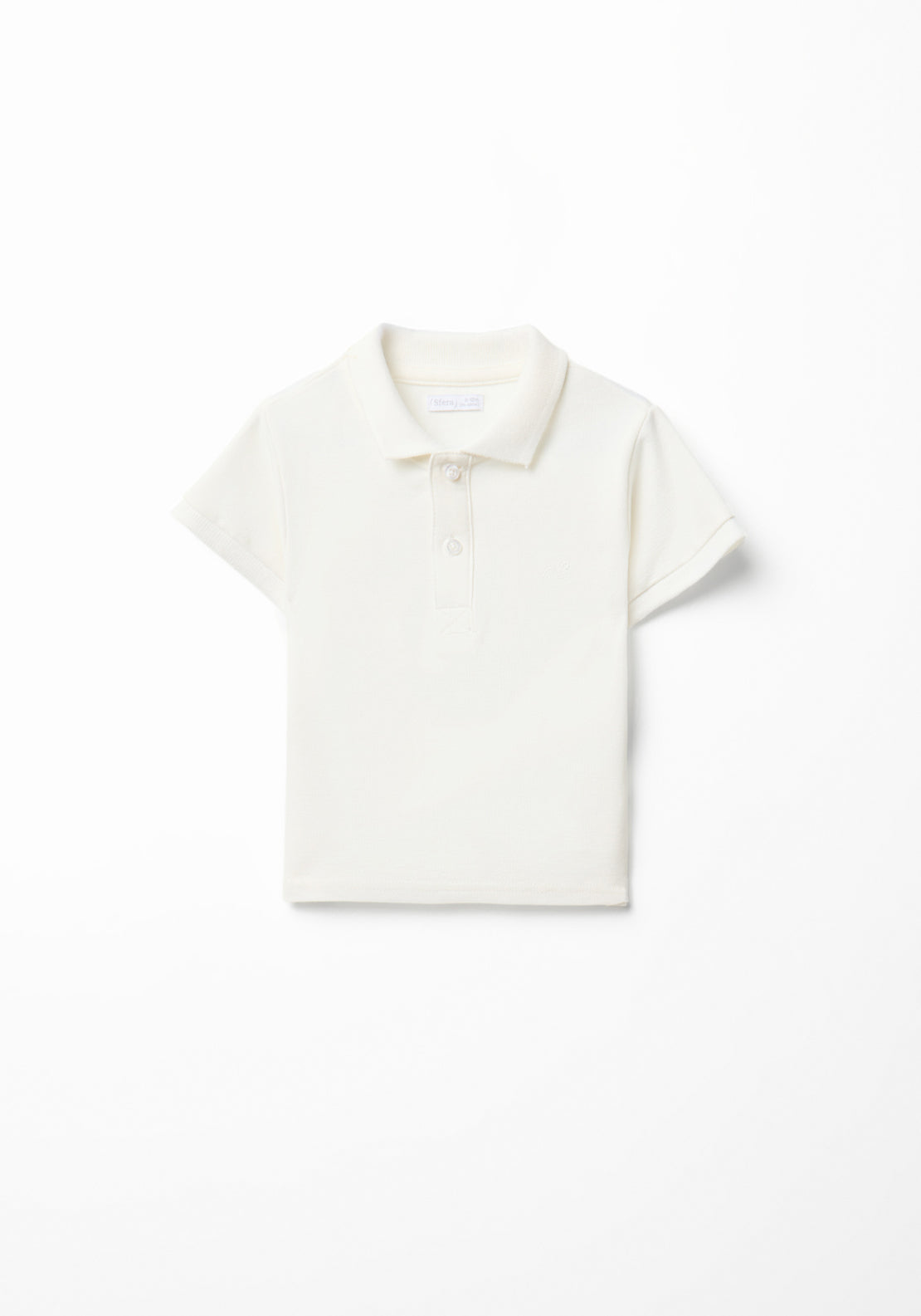 Solid Colour Polo Shirt - White