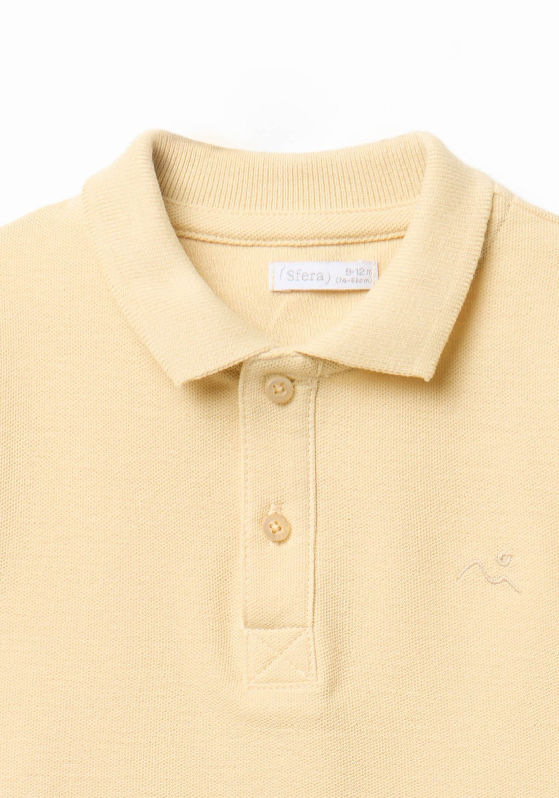 Solid Colour Polo Shirt - Yellow