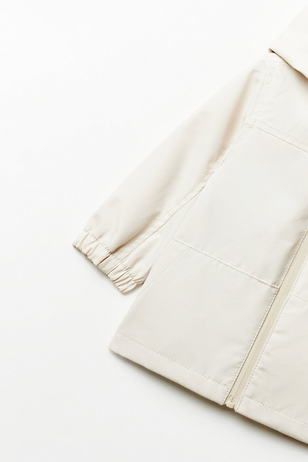 Sfera Pocket plain windcheater - Ecru 3 Shaws Department Stores