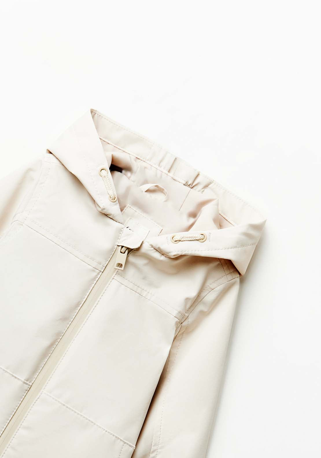 Sfera Pocket plain windcheater - Ecru 5 Shaws Department Stores