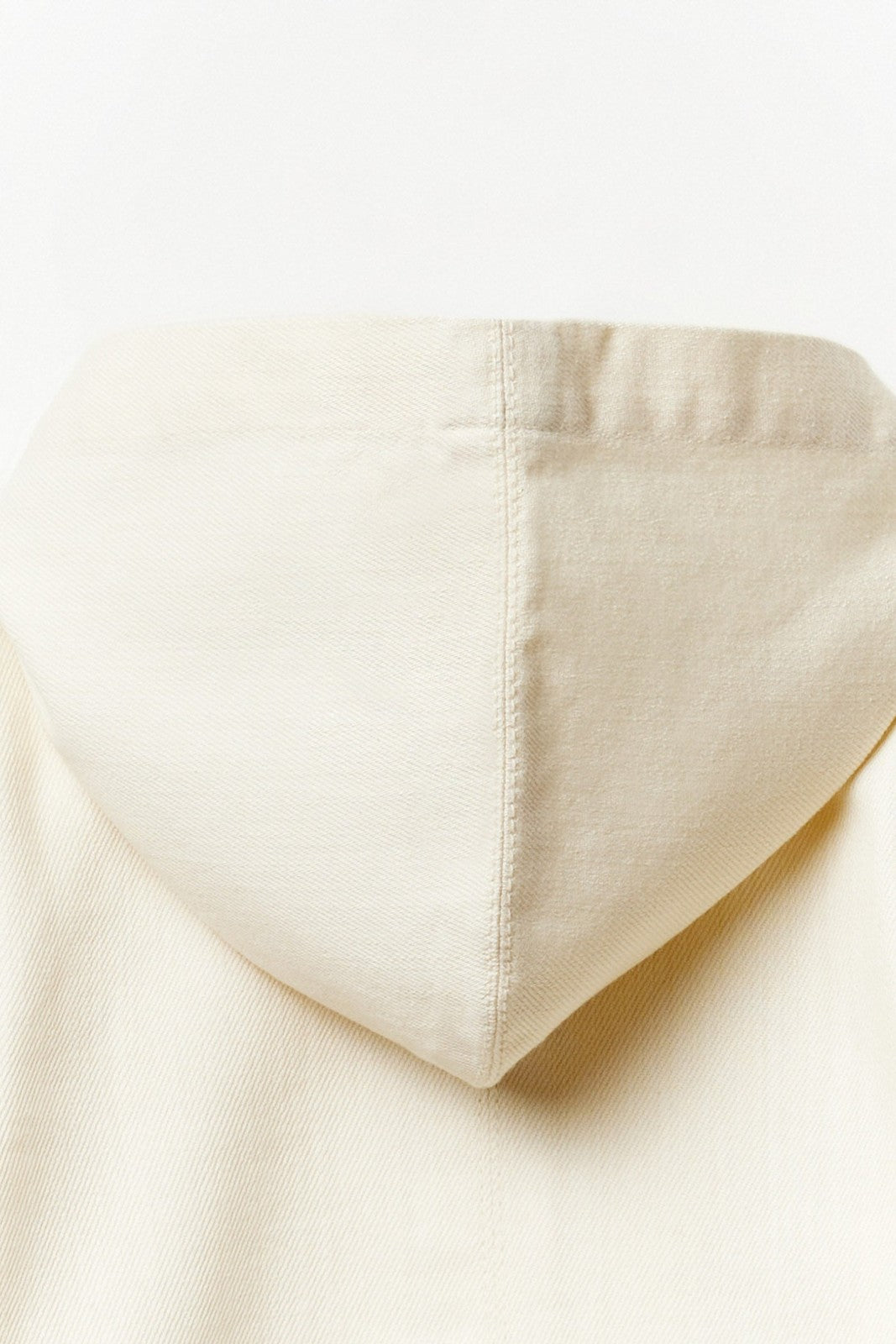 Sfera Hooded twill overshirt - Ecru 6 Shaws Department Stores