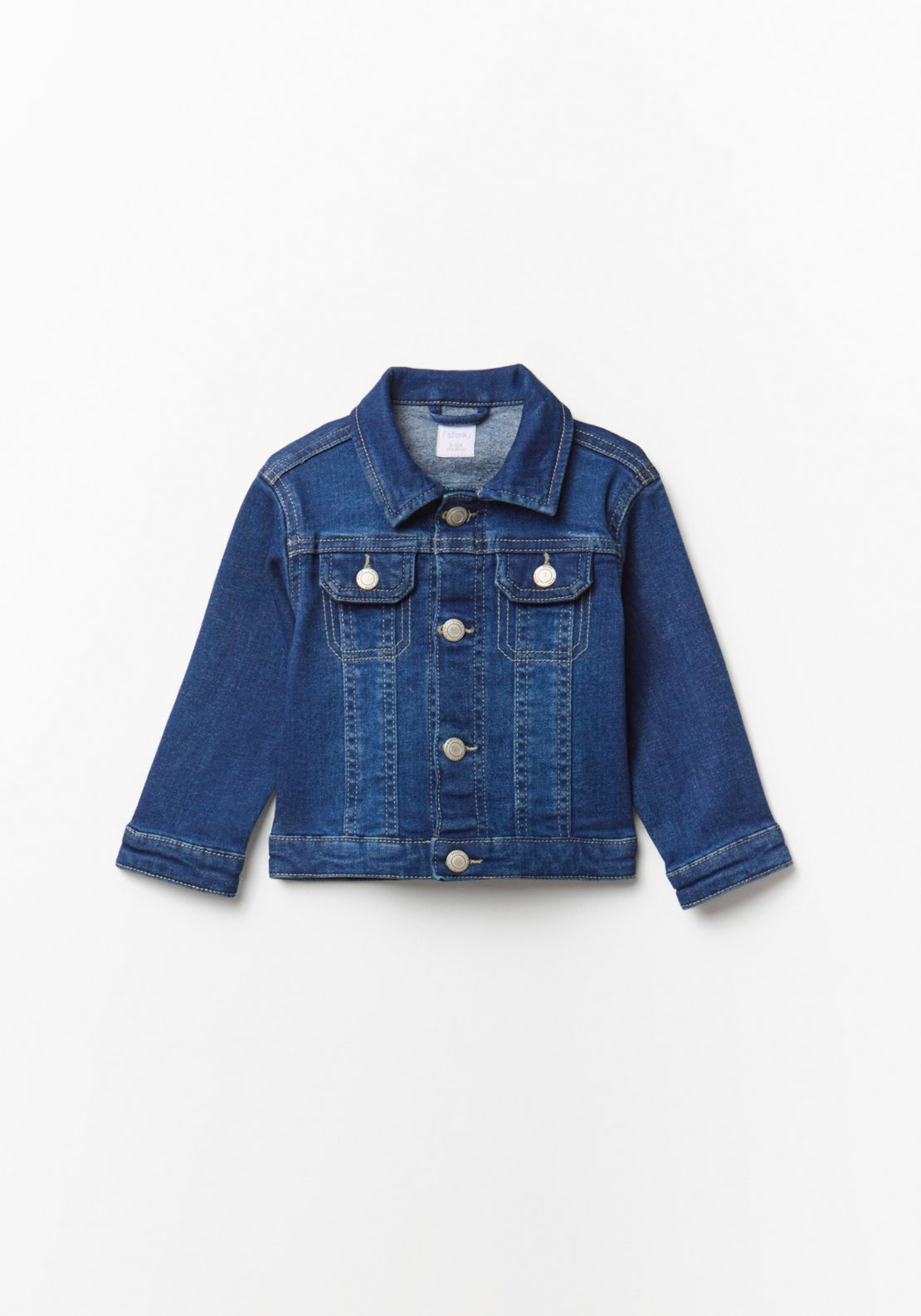 Denim Jacket With Pockets - Denim Medium Wash