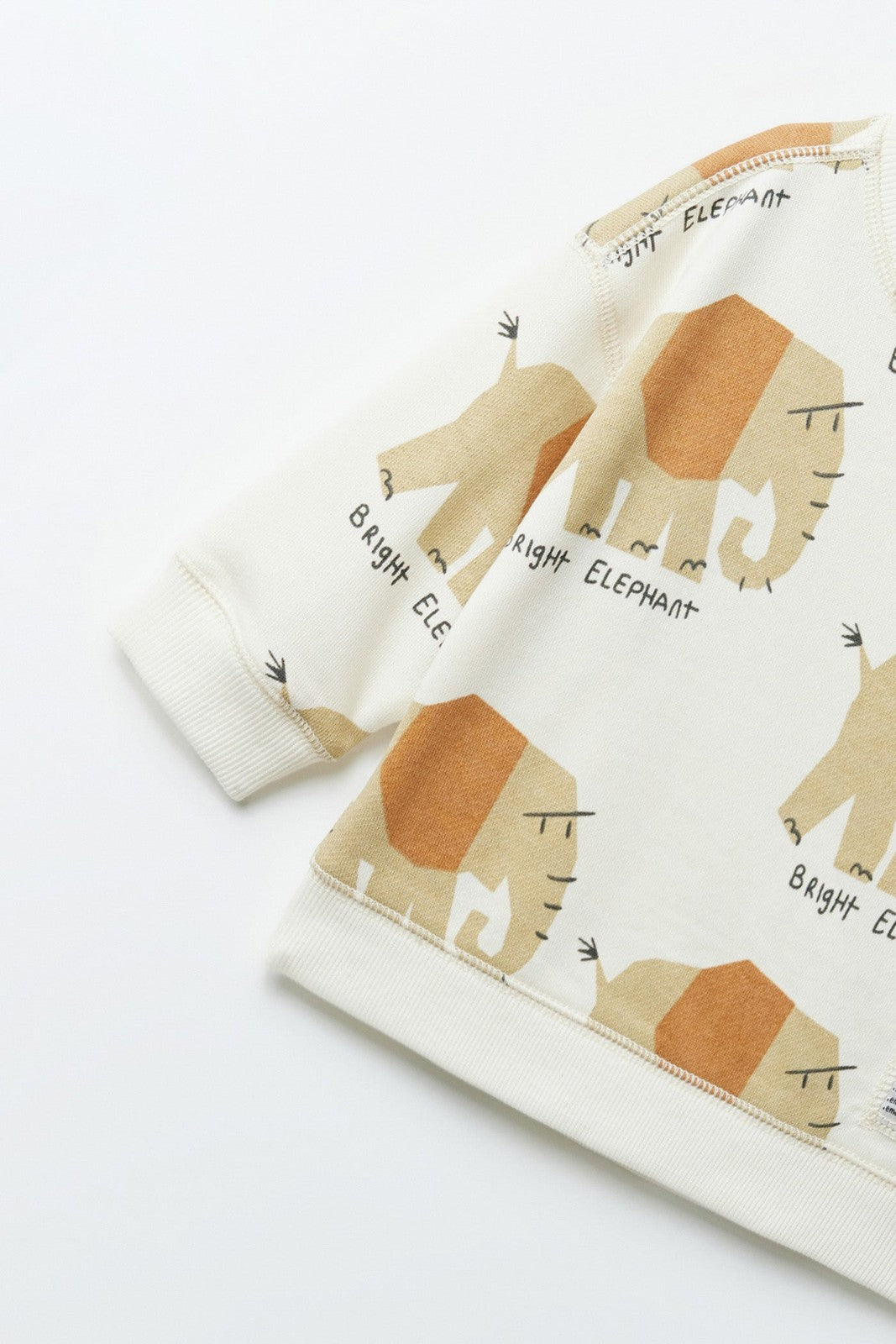 Sfera Elephants printed sweatshirt - Ecru 5 Shaws Department Stores