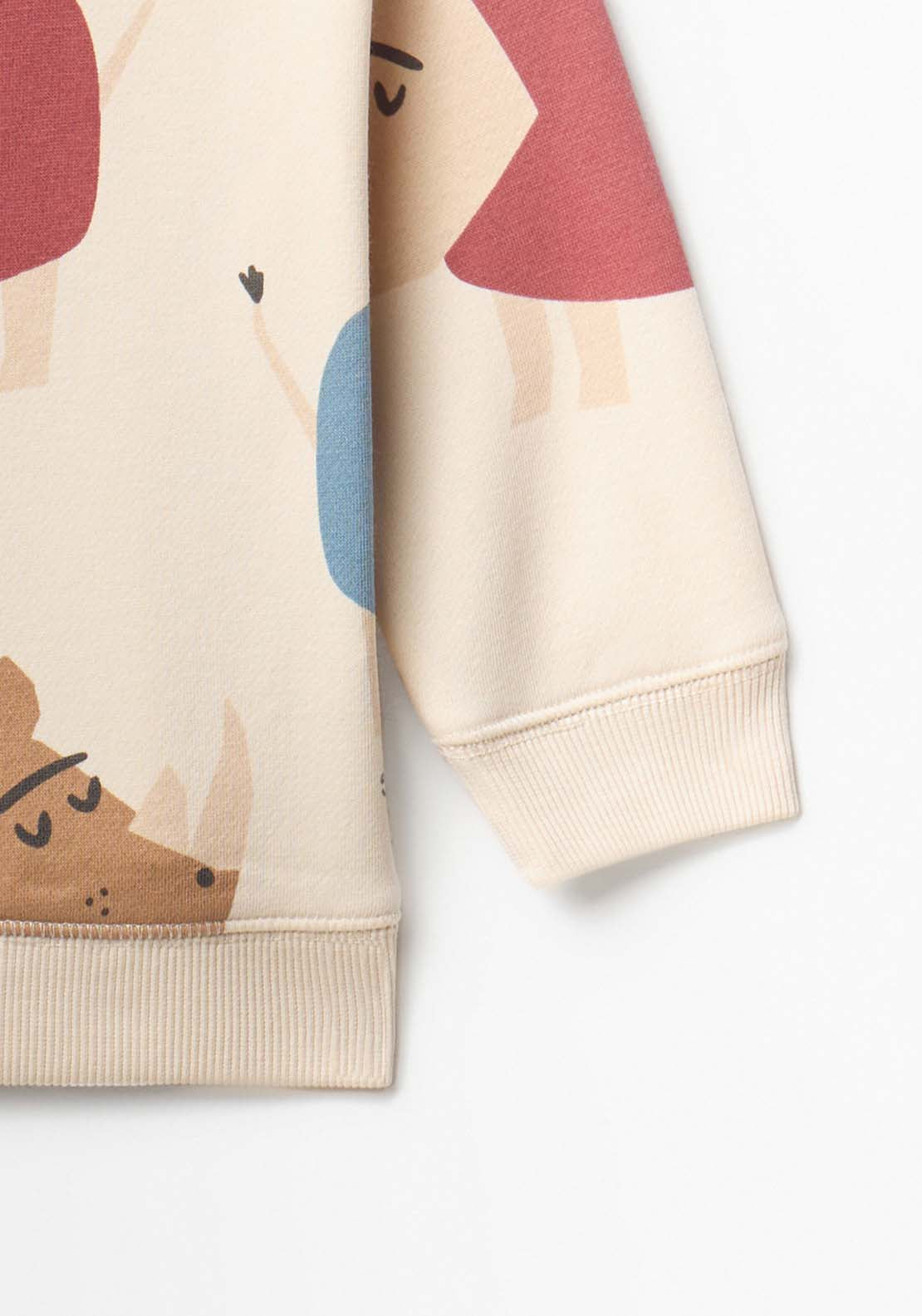 Rhino Print Sweatshirt - White