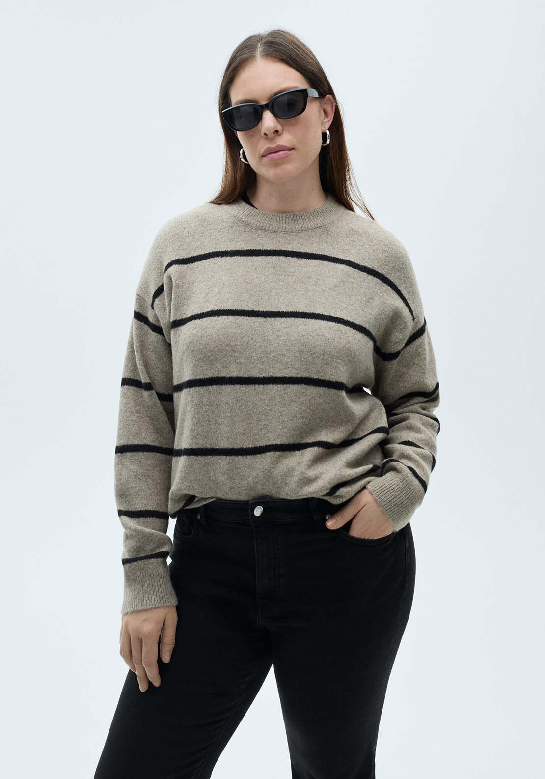 Mango Sienna flared cropped jeans - Open Gray 8 Shaws Department Stores