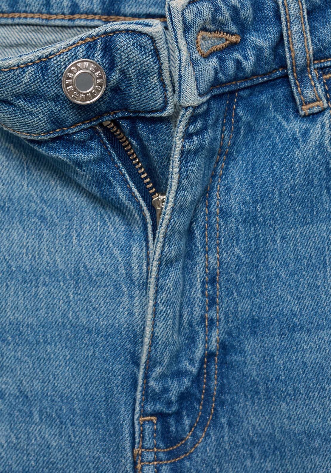 Mango High-waist balloon jeans - Open Blue 8 Shaws Department Stores