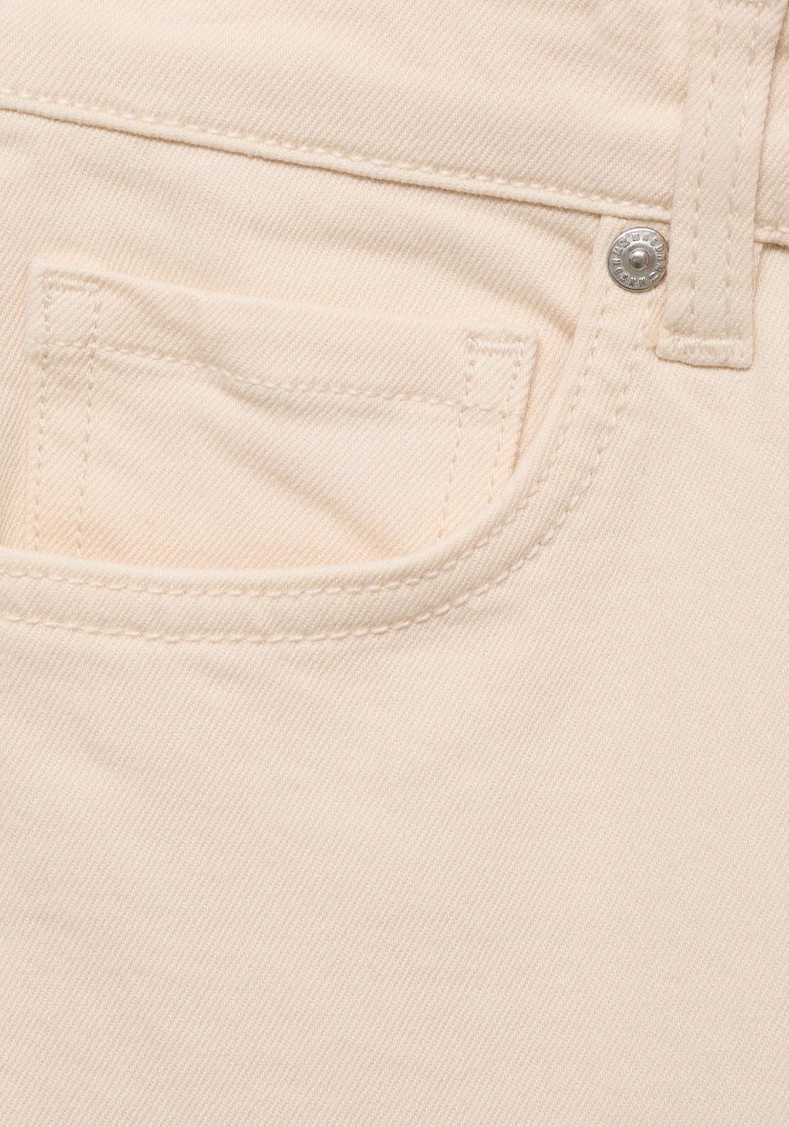 Mango Sienna Flared Cropped Jeans - Light Beige 6 Shaws Department Stores