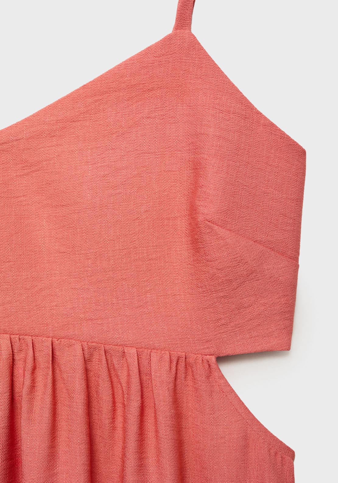 Mango Cut-Out Midi Dress - Bright Red 5 Shaws Department Stores