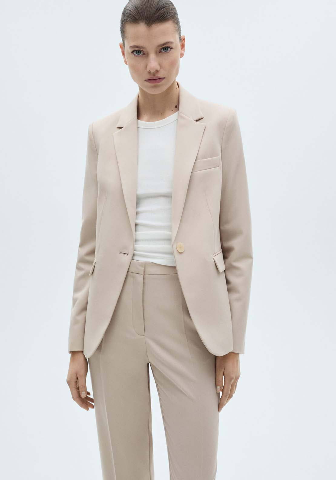 Mango Blazer Boreal - Light/pastel Gray 2 Shaws Department Stores