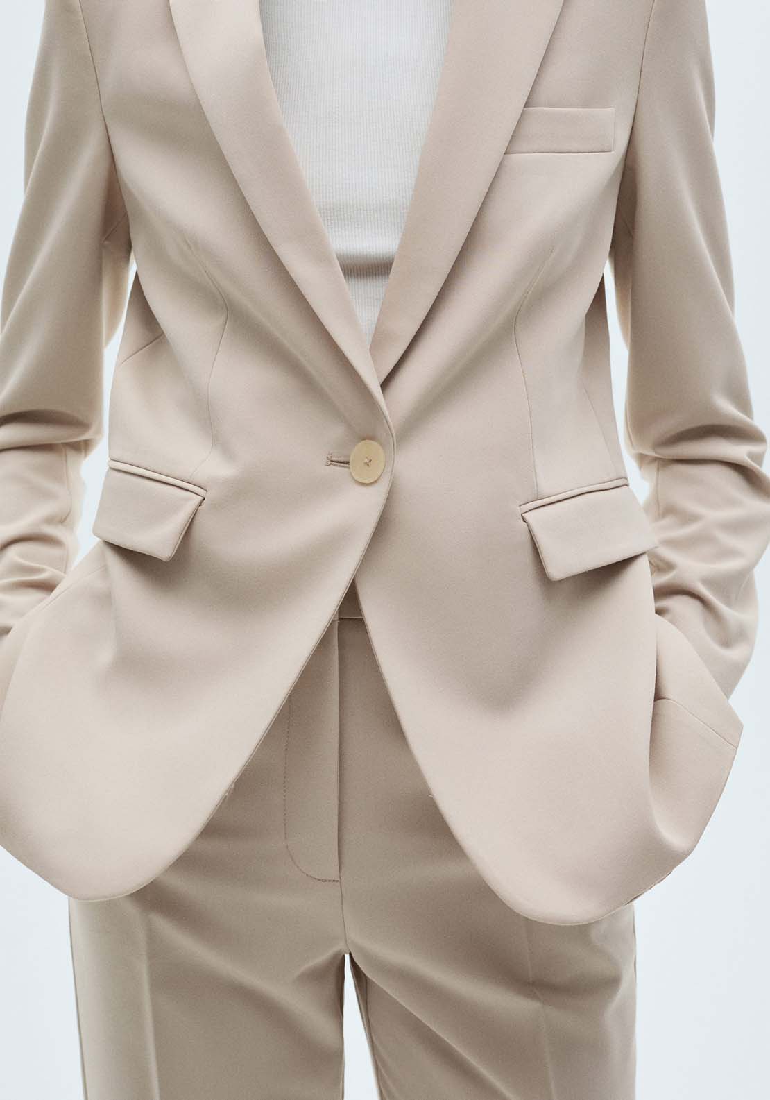 Mango Blazer Boreal - Light/pastel Gray 5 Shaws Department Stores