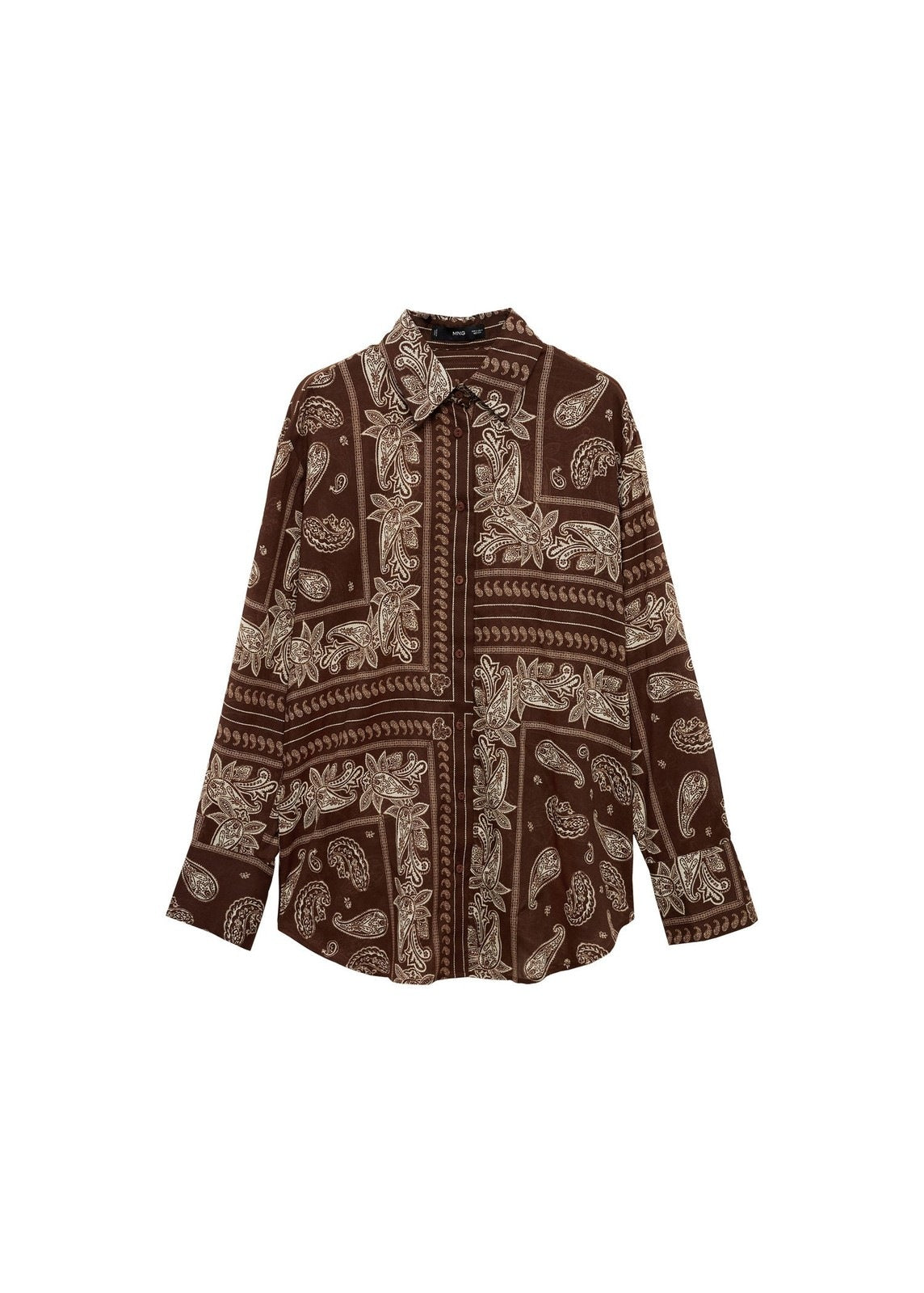 Mango Shirt Julia - Brown 3 Shaws Department Stores