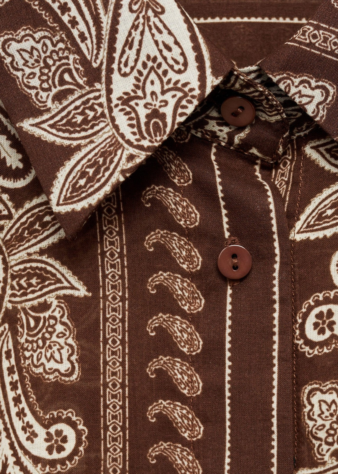 Mango Shirt Julia - Brown 1 Shaws Department Stores