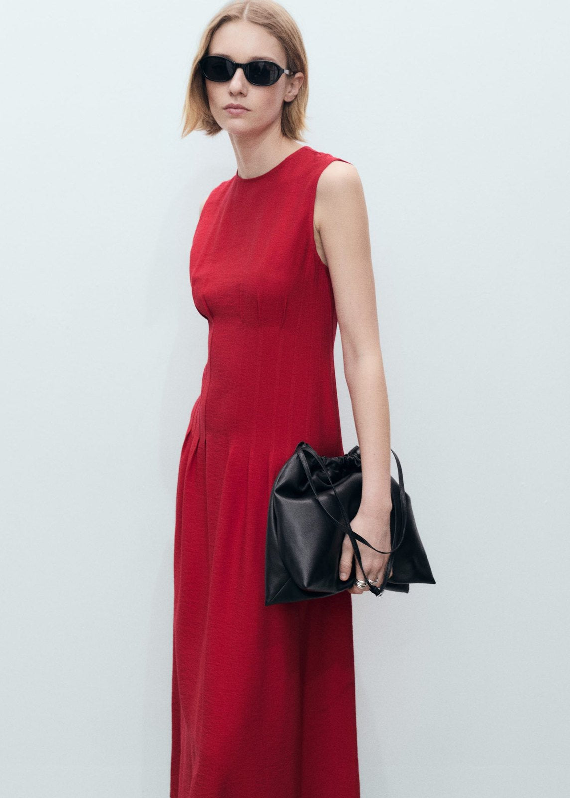 Mango Dress Cor - Dark Red 8 Shaws Department Stores
