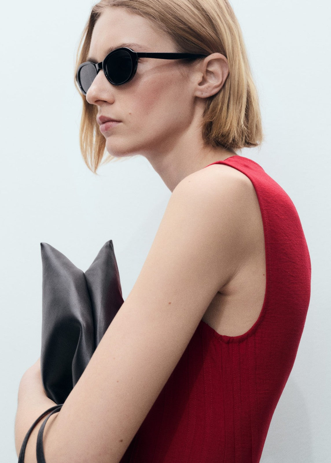 Mango Dress Cor - Dark Red 3 Shaws Department Stores