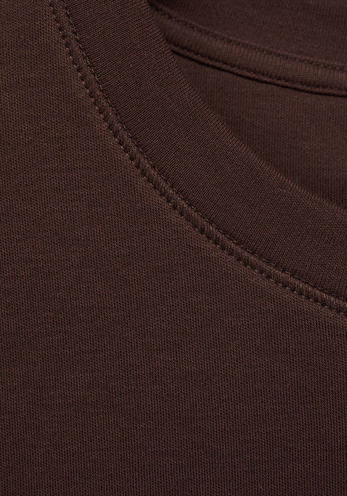 Mango Short Sleeve T-Shirt - Dark Brown 7 Shaws Department Stores