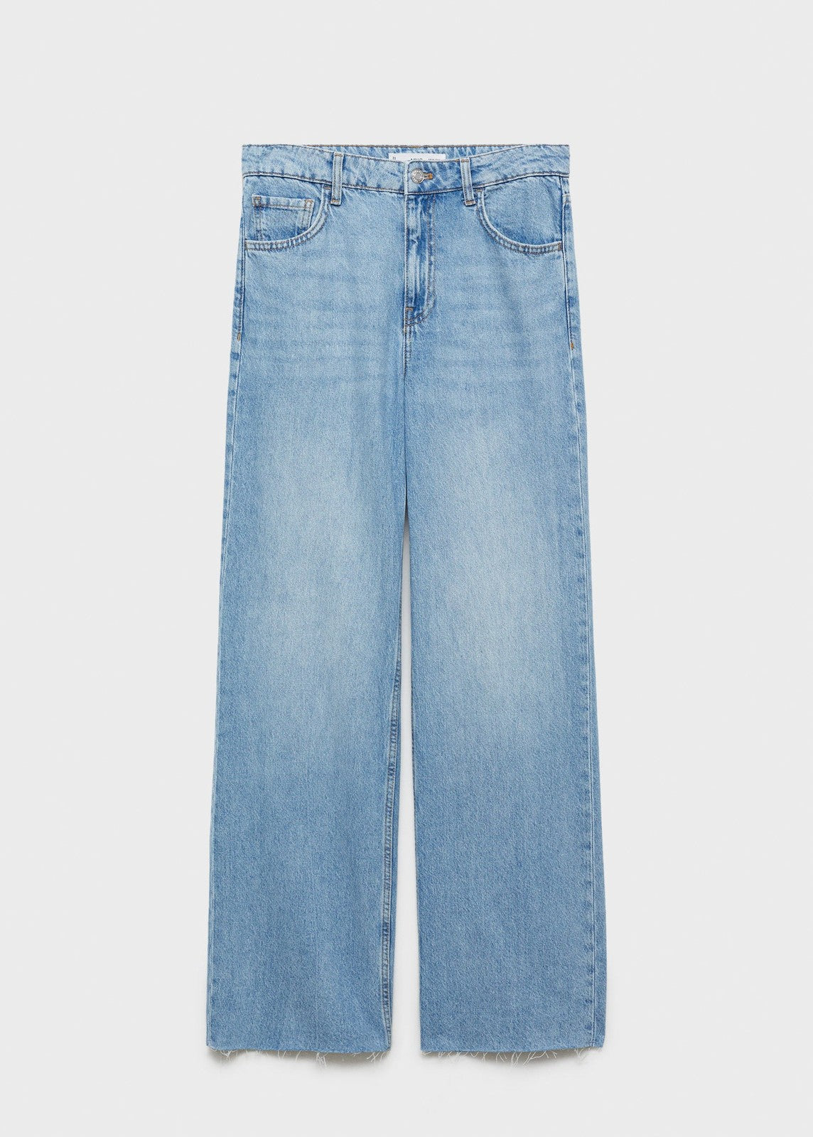 Mango Wide leg high waist jeans - Open Blue 11 Shaws Department Stores