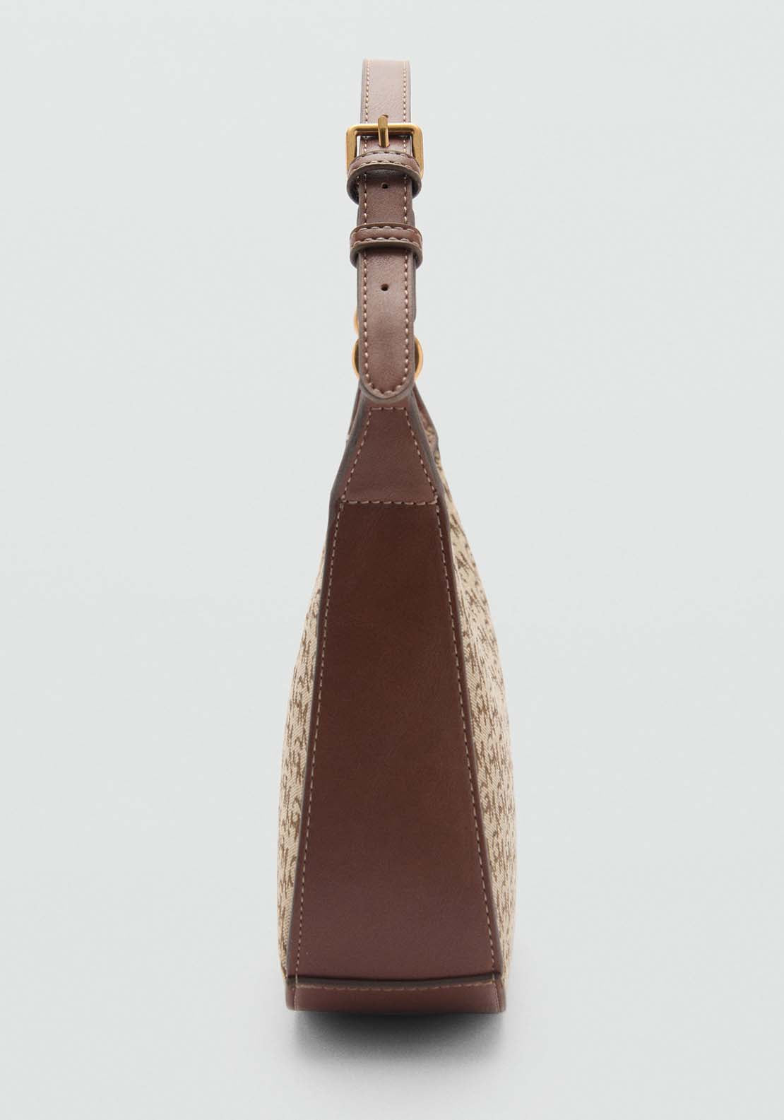 Mango Shoulder Bag Marco - Brown 3 Shaws Department Stores