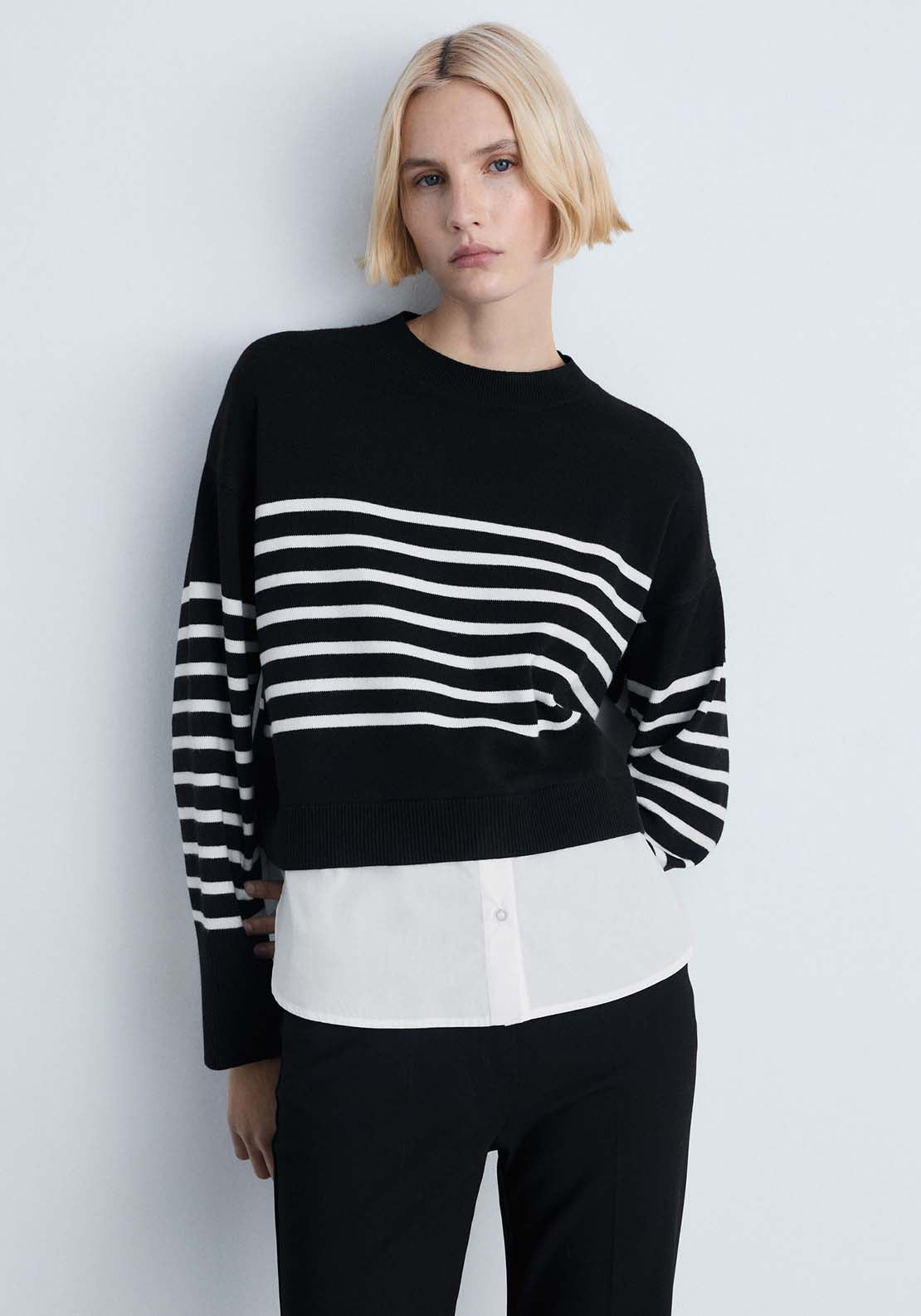 Mango Sweater Garance - Black 1 Shaws Department Stores