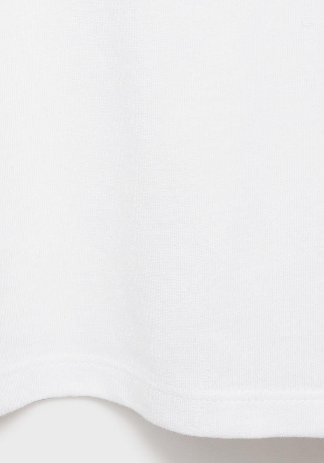 Mango Short Sleeve T-Shirt - White 10 Shaws Department Stores