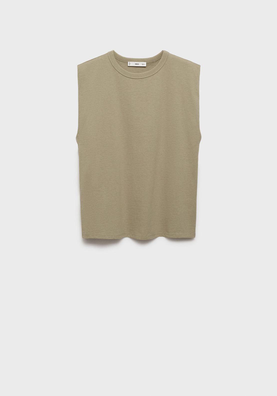 Mango Short Sleeve T-Shirt - Beige/khaki 6 Shaws Department Stores