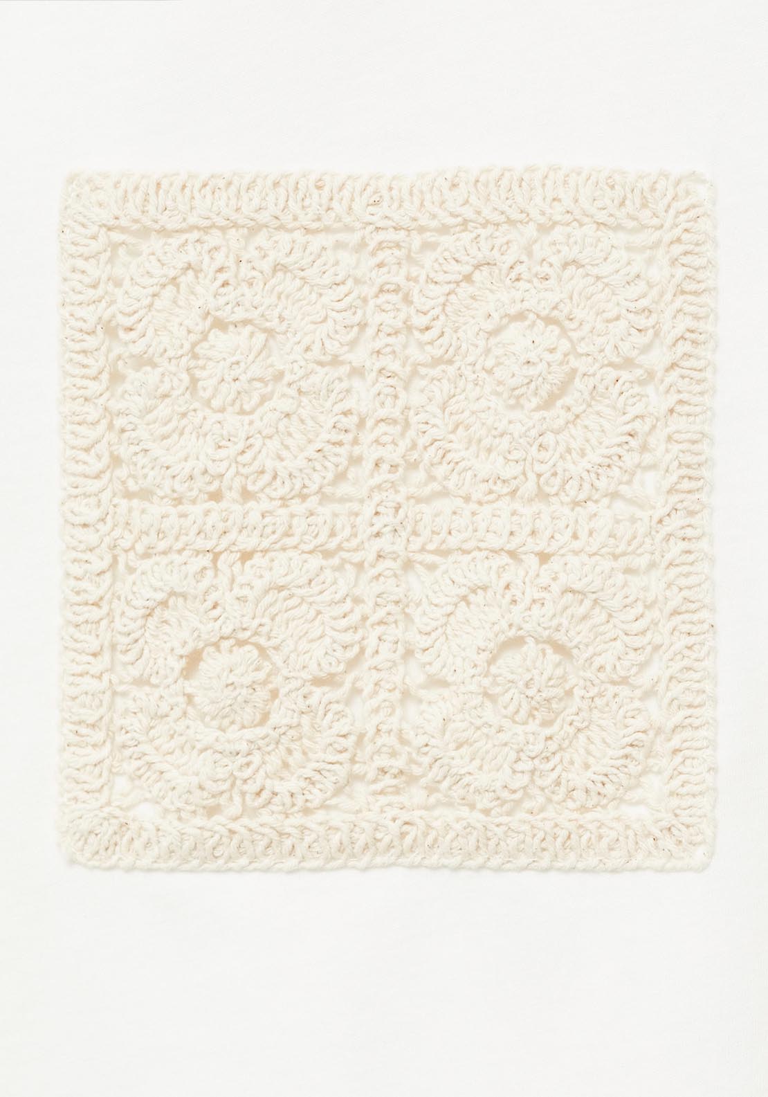 Mango Short Sleeve T-Shirt With Crochet Pocket - White 5 Shaws Department Stores