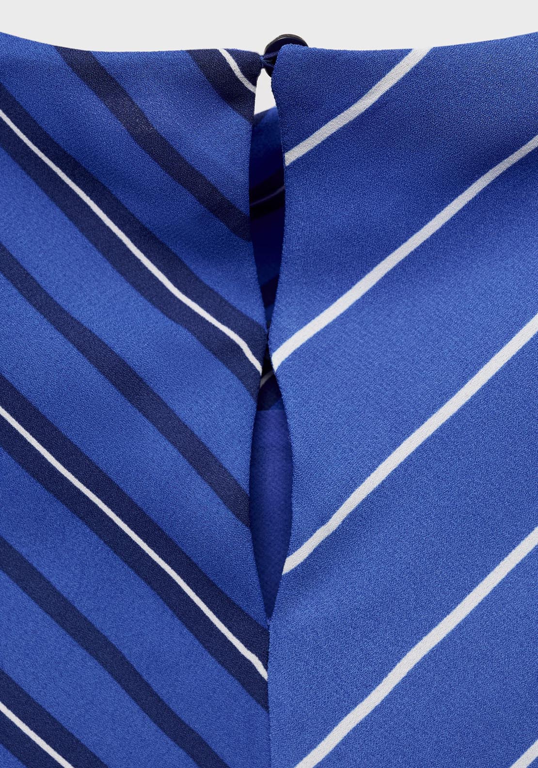 Mango Combined Striped Blouse - Medium Blue 11 Shaws Department Stores