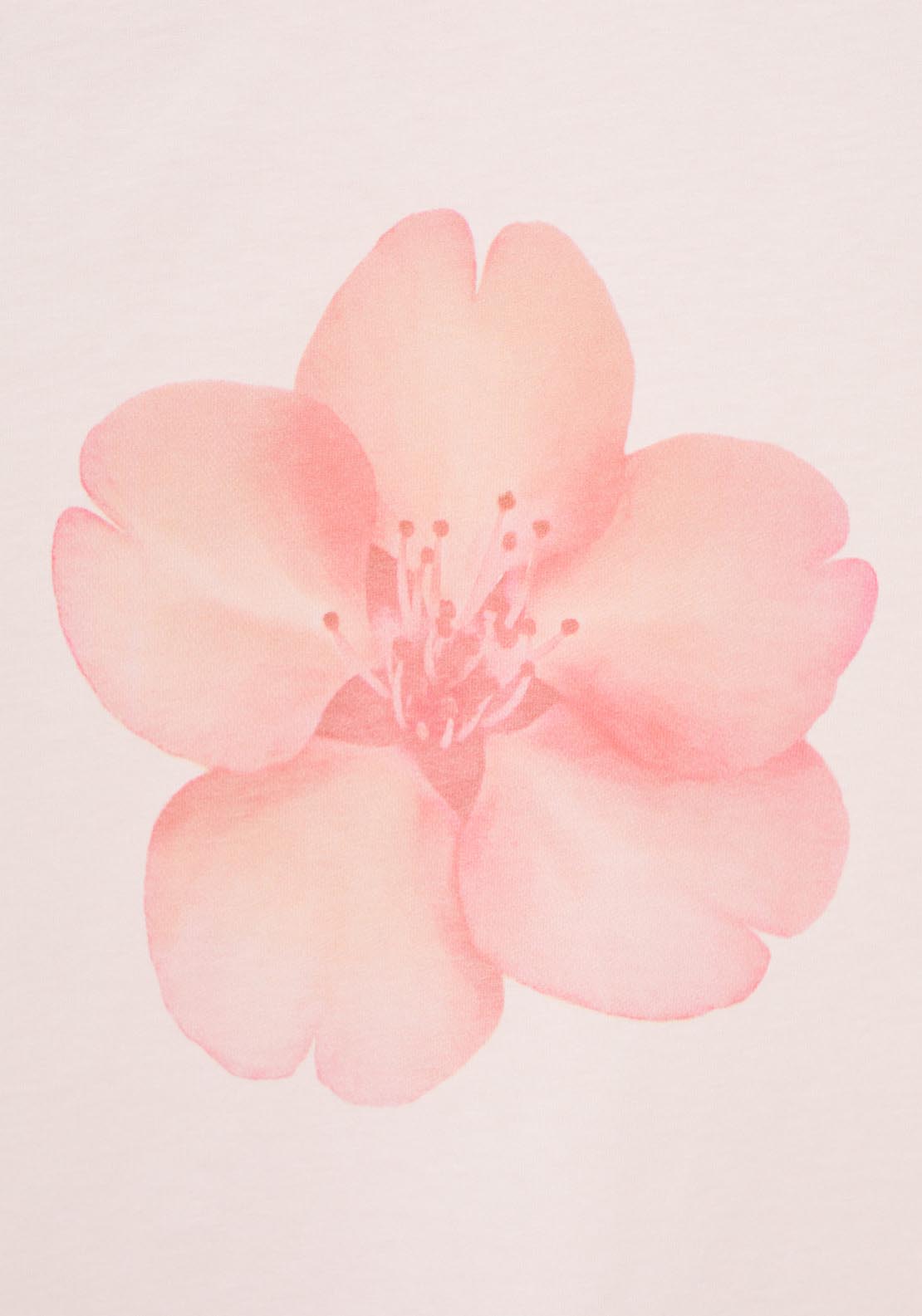 Mango Floral Print T-Shirt - Light/pastel Pink 5 Shaws Department Stores