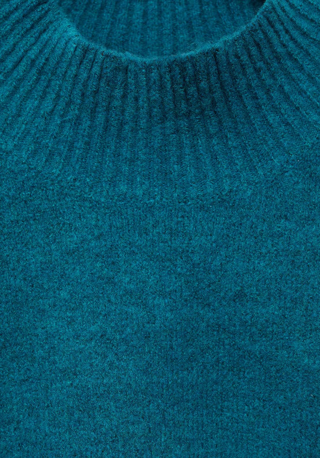 Mango Perkins neck knitted sweater - Green 6 Shaws Department Stores