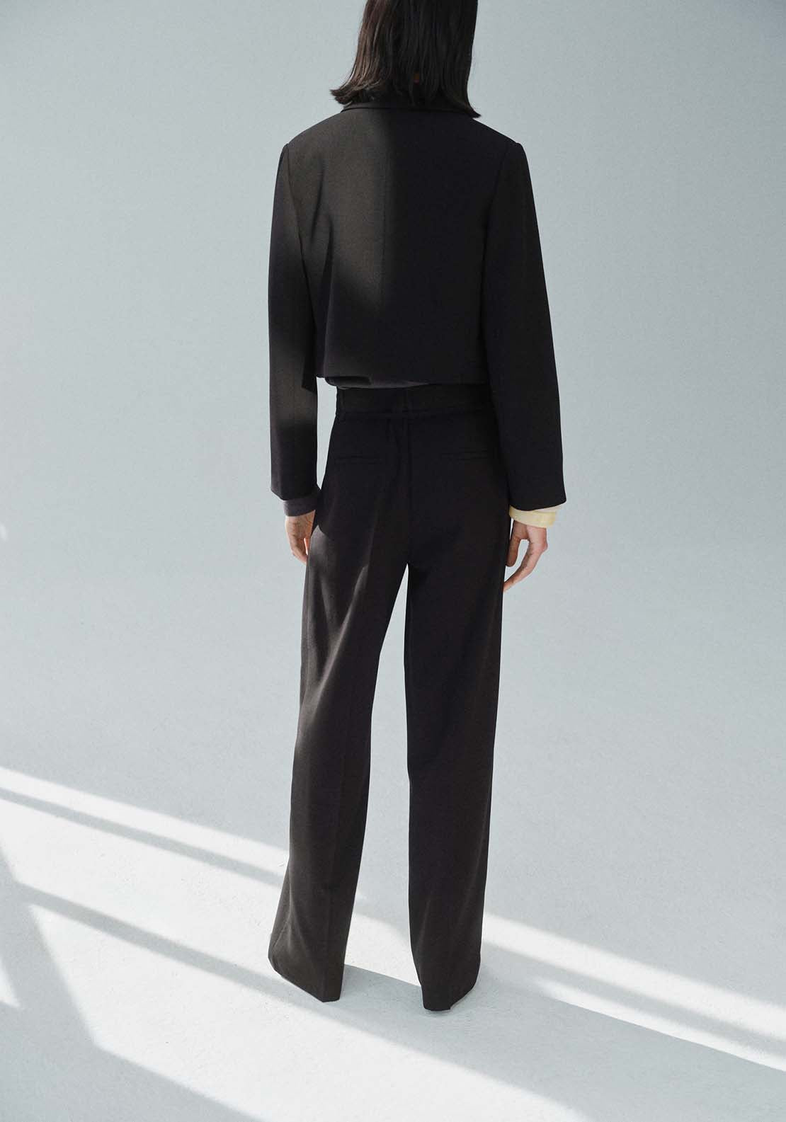 Mango Trousers Cagliari - Black 4 Shaws Department Stores