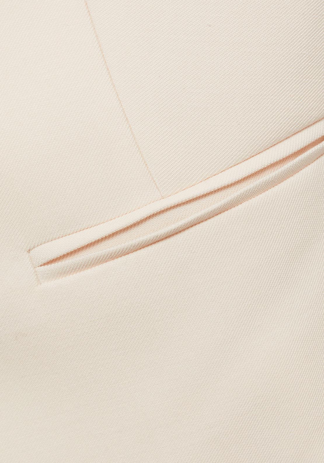 Mango Suit waistcoat with open back - Light Beige 18 Shaws Department Stores
