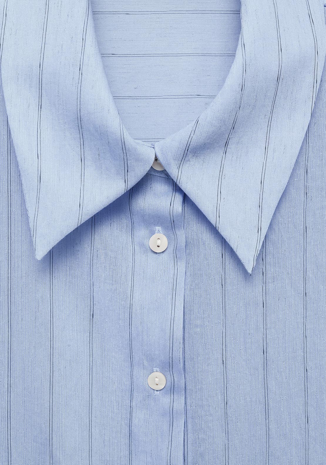Mango Stripe-print shirt - Medium Blue 10 Shaws Department Stores