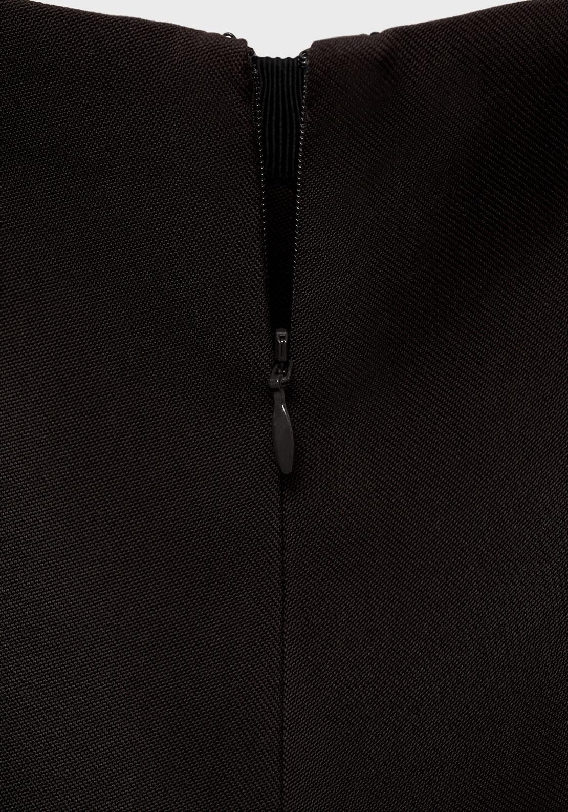 Mango Straight Suit Trousers - Dark Brown 11 Shaws Department Stores