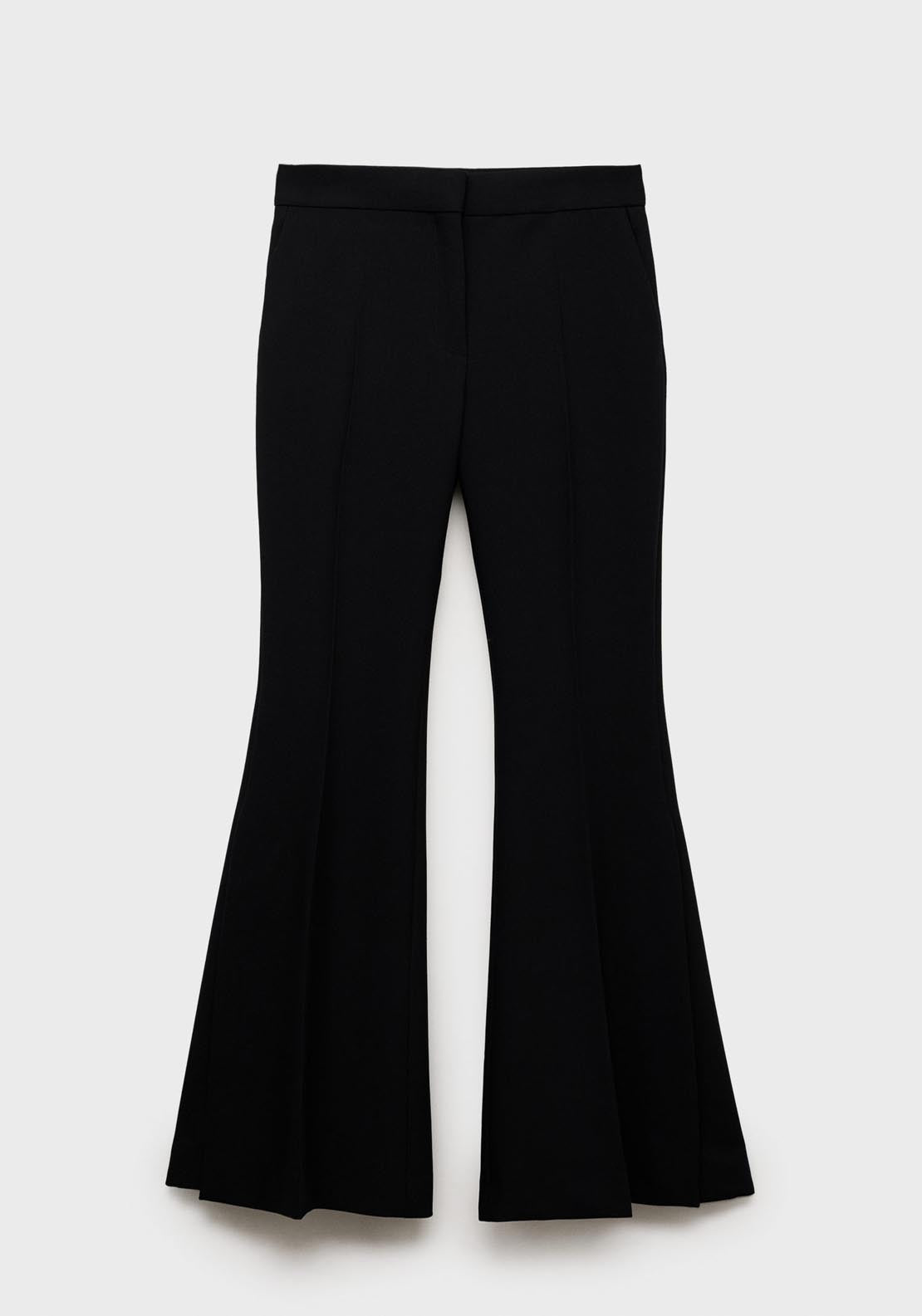 Mango Maxi Wideleg Suit Trousers - Black 9 Shaws Department Stores