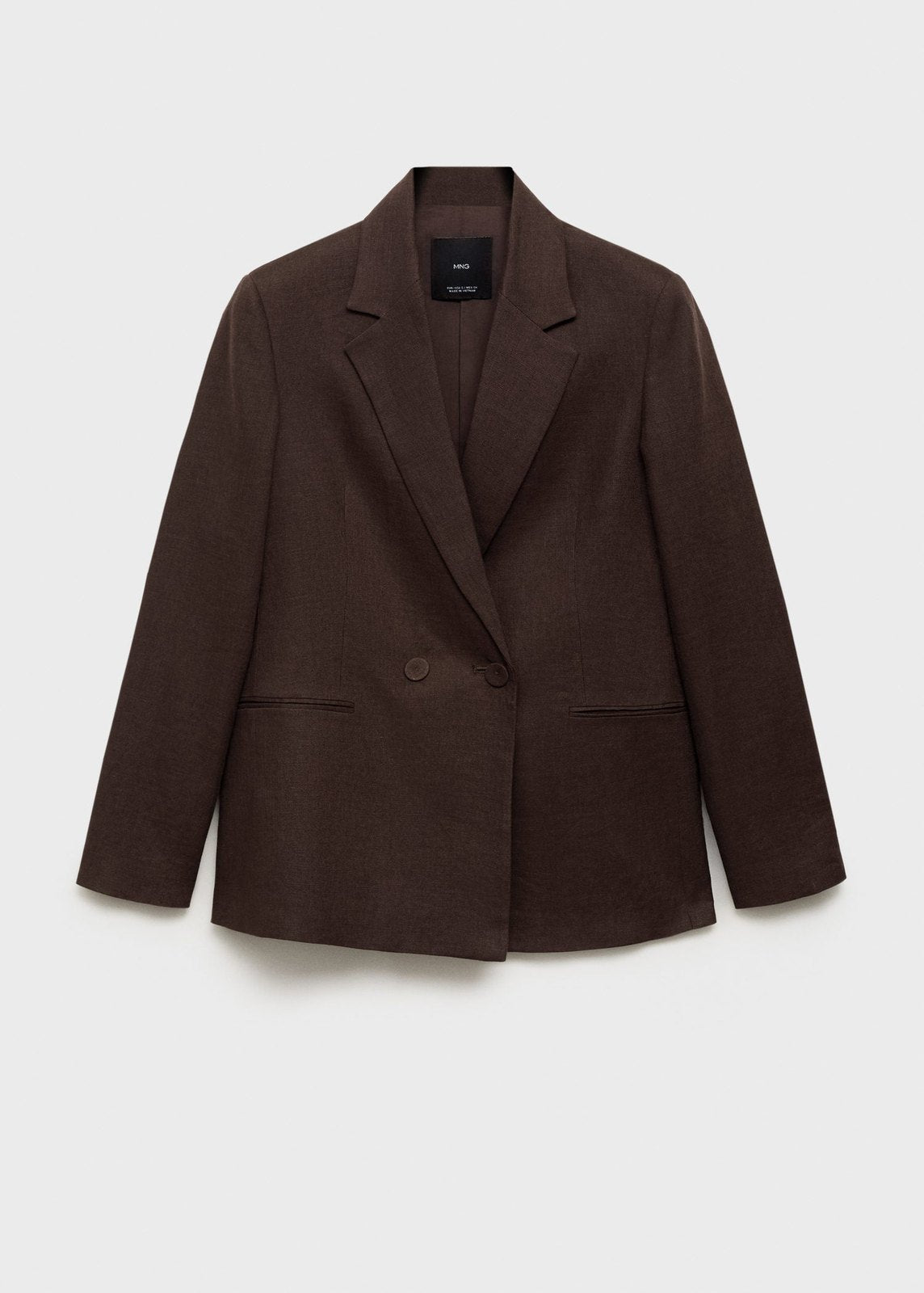 Mango Blazer Tempoli - Brown 2 Shaws Department Stores