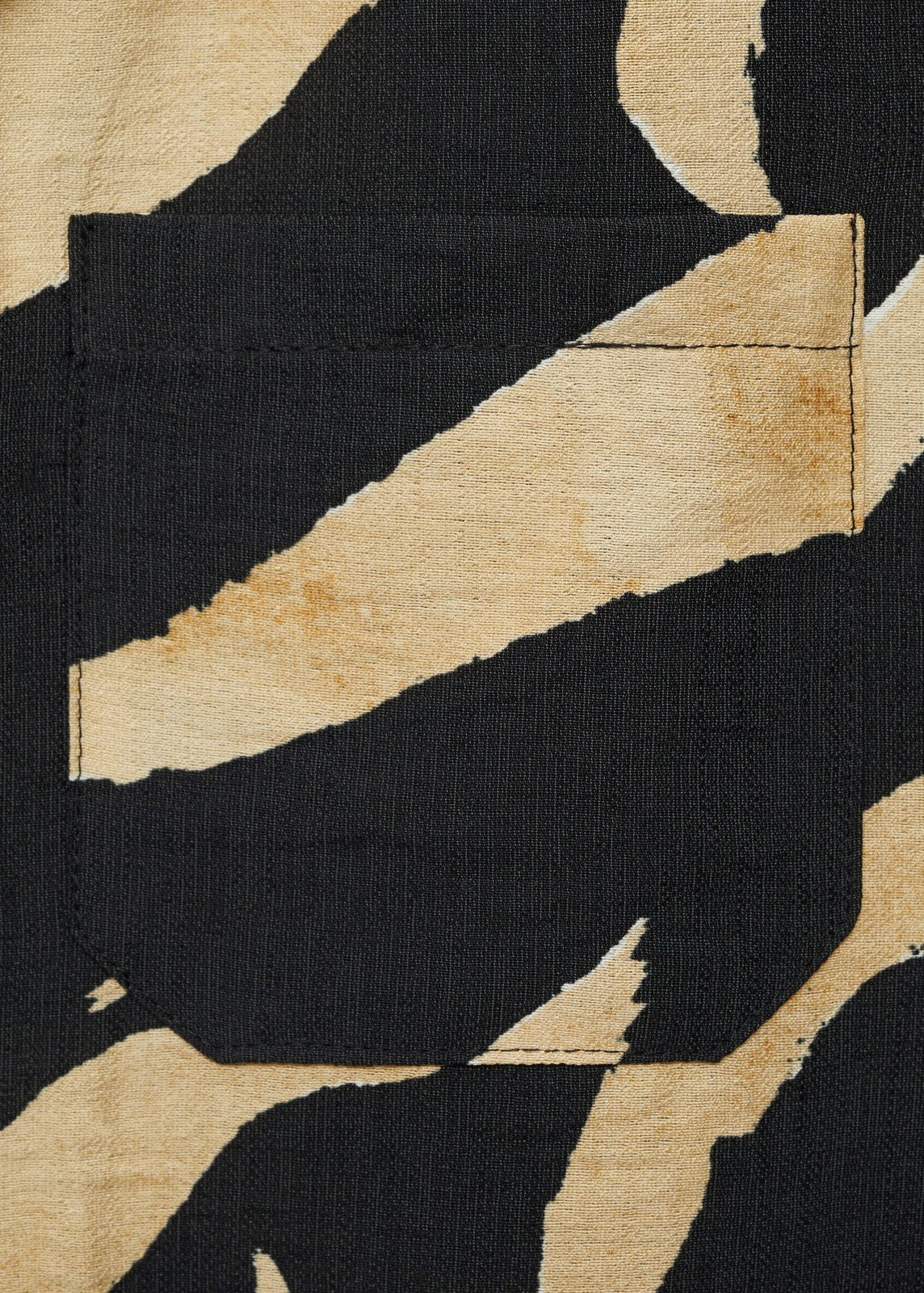 Mango Printed short-sleeved shirt - Black 7 Shaws Department Stores