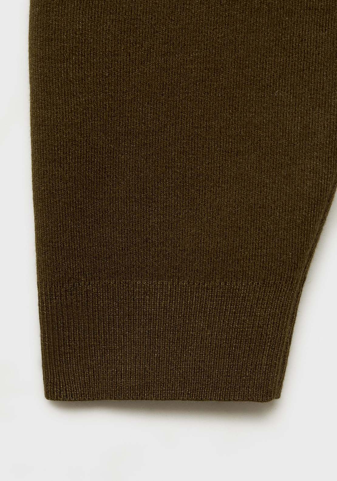 Mango Perkins-neck sweater with zip - Beige/khaki 6 Shaws Department Stores